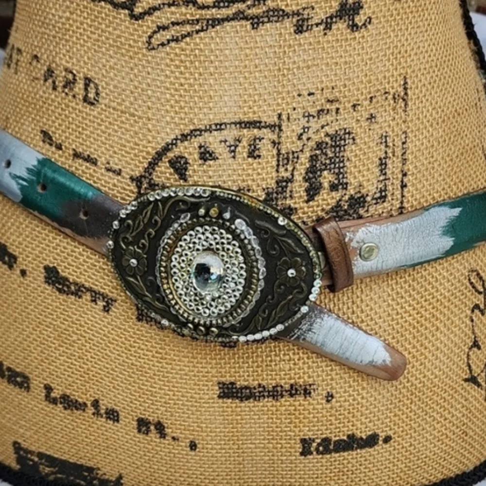 Vintage 80s‎ tri color belt M..L
